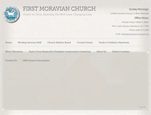 Tablet Screenshot of greensboromoravian.org